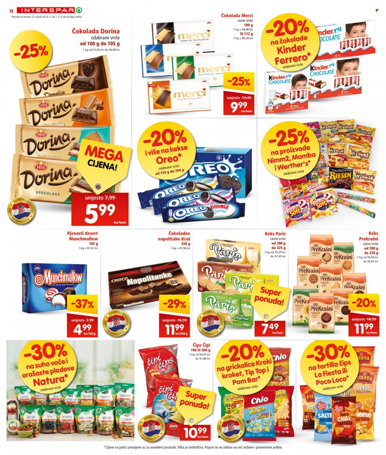 INTERSPAR katalog - 23.02.2022. - 01.03.2022. Stranica 12
