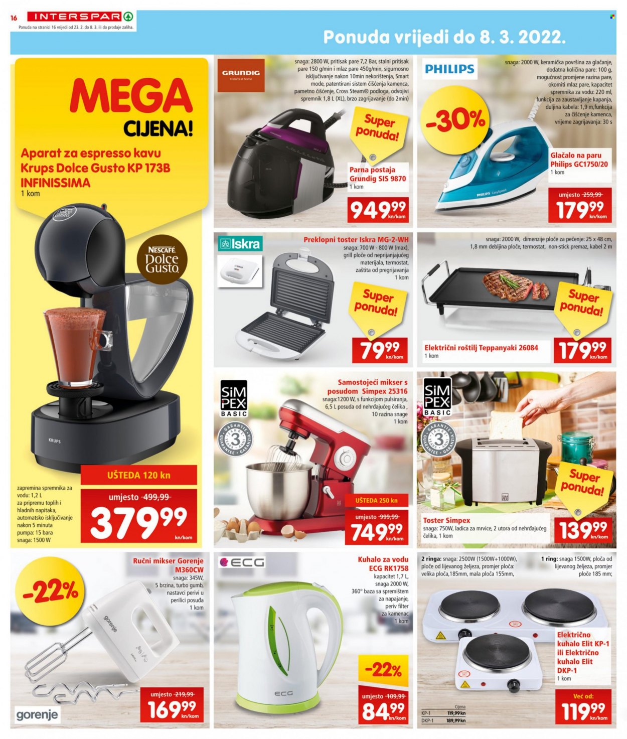 INTERSPAR katalog - 23.02.2022. - 01.03.2022. Stranica 16