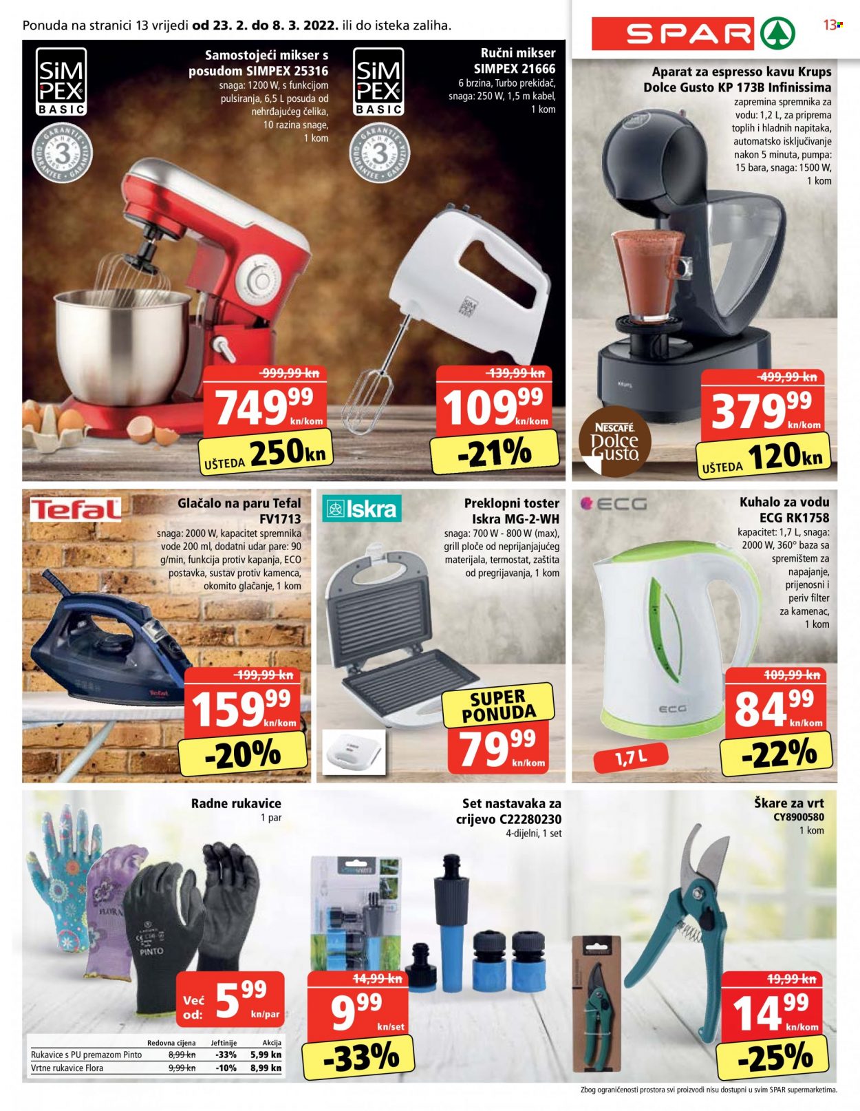 SPAR katalog - 23.02.2022. - 01.03.2022. Stranica 13