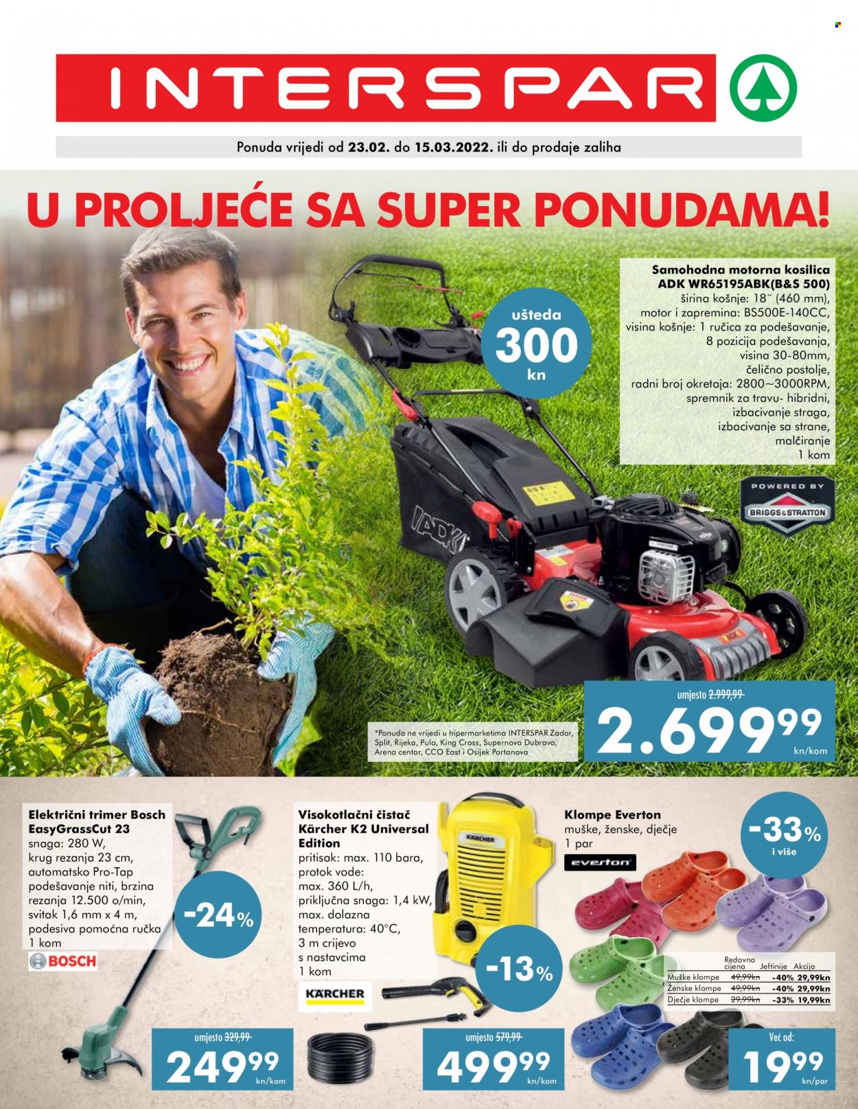INTERSPAR katalog - 23.02.2022. - 15.03.2022. Stranica 1