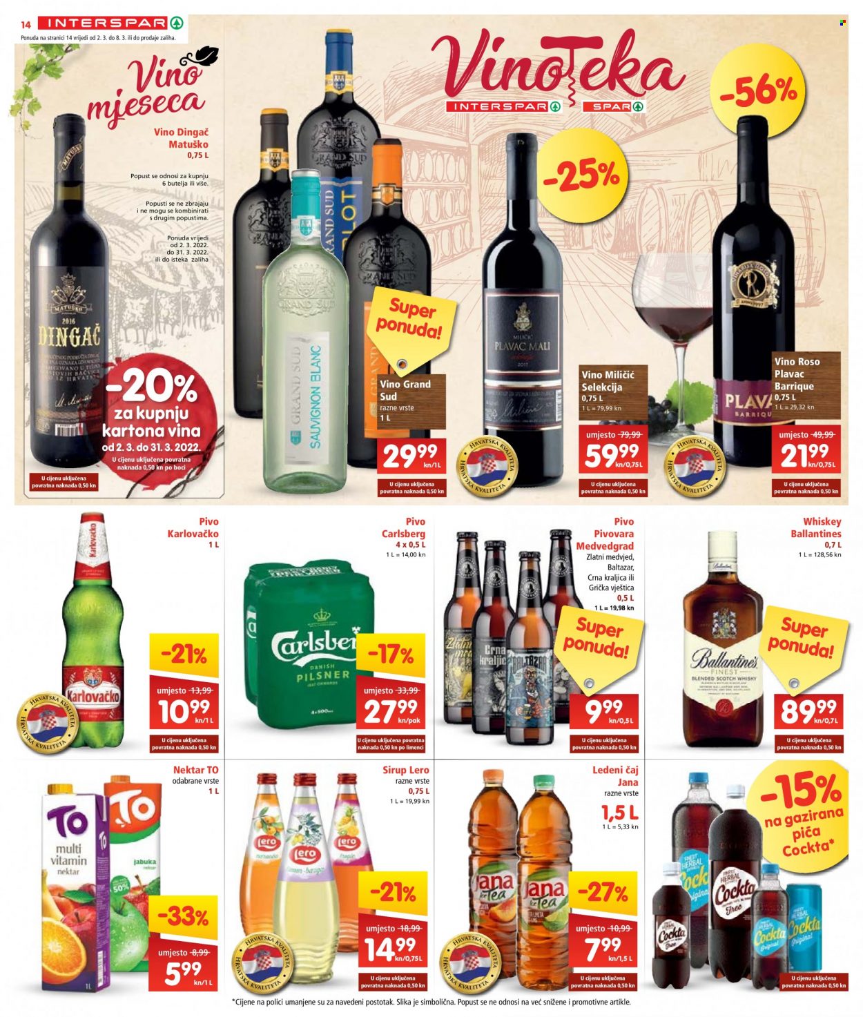 INTERSPAR katalog - 02.03.2022. - 08.03.2022. Stranica 14