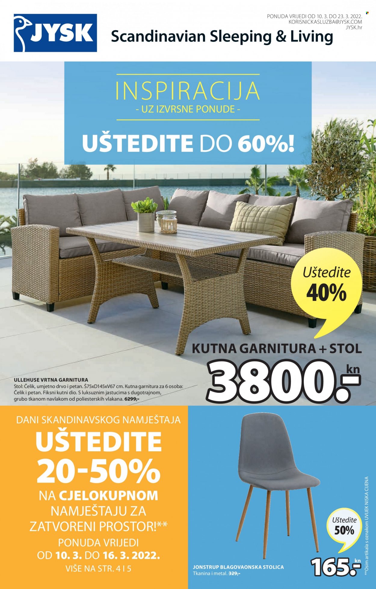 JYSK katalog - 10.03.2022. - 23.03.2022. Stranica 1