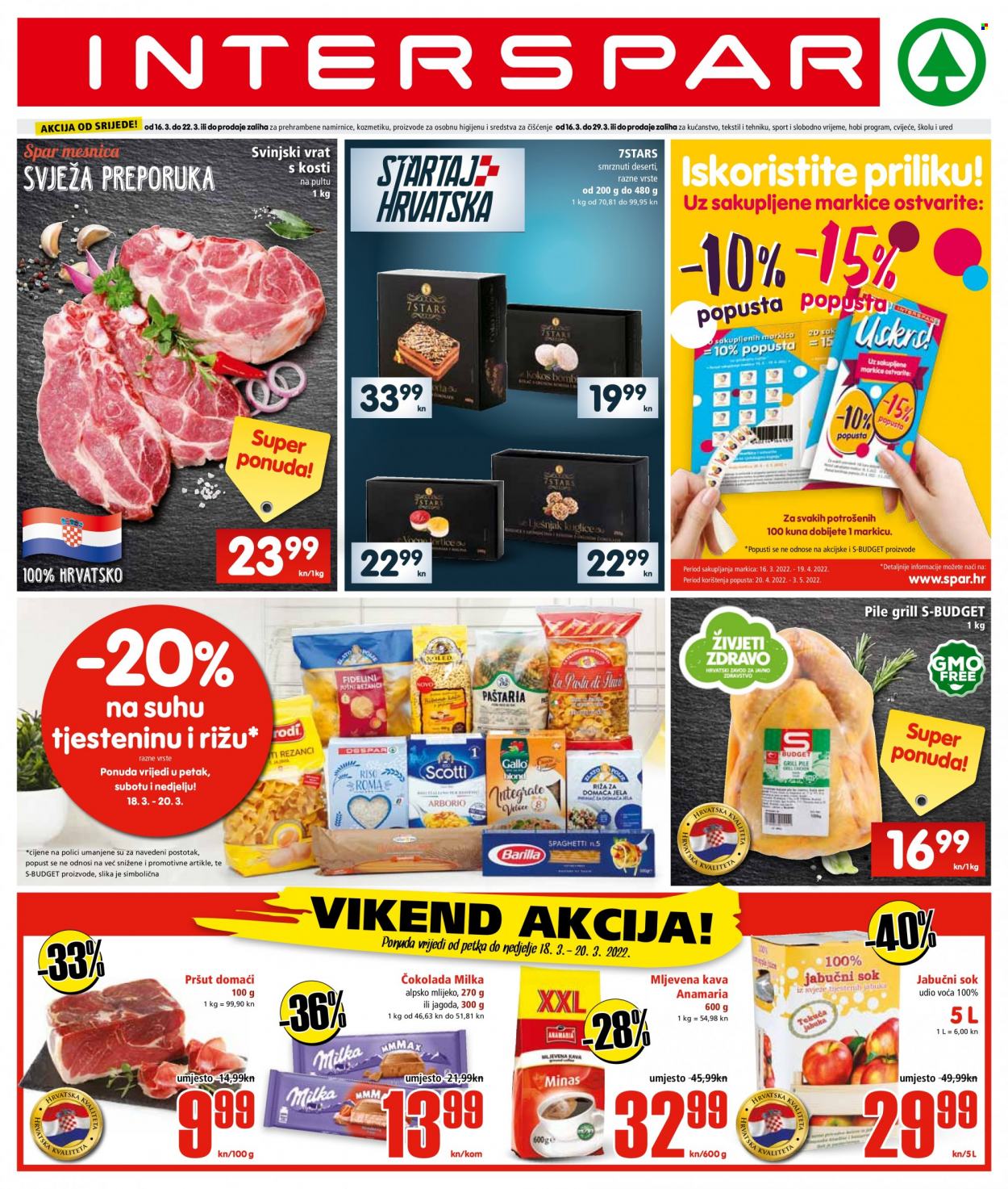 INTERSPAR katalog - 16.03.2022. - 22.03.2022. Stranica 1