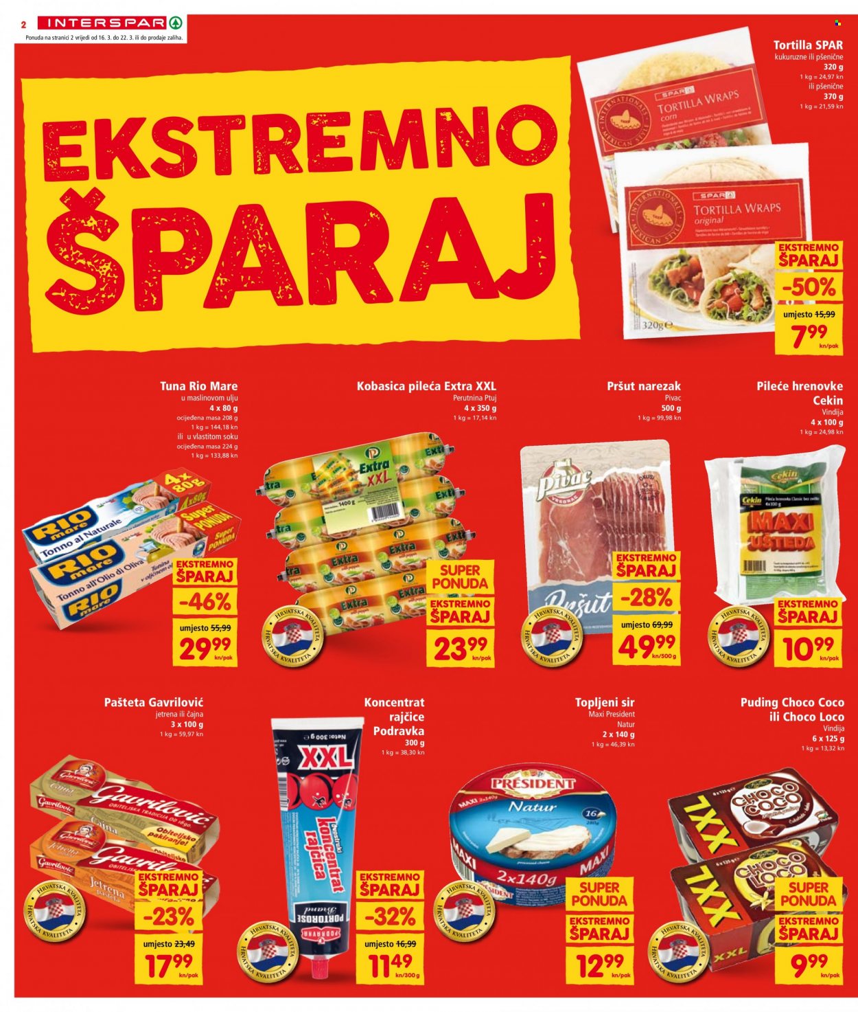 INTERSPAR katalog - 16.03.2022. - 22.03.2022. Stranica 2