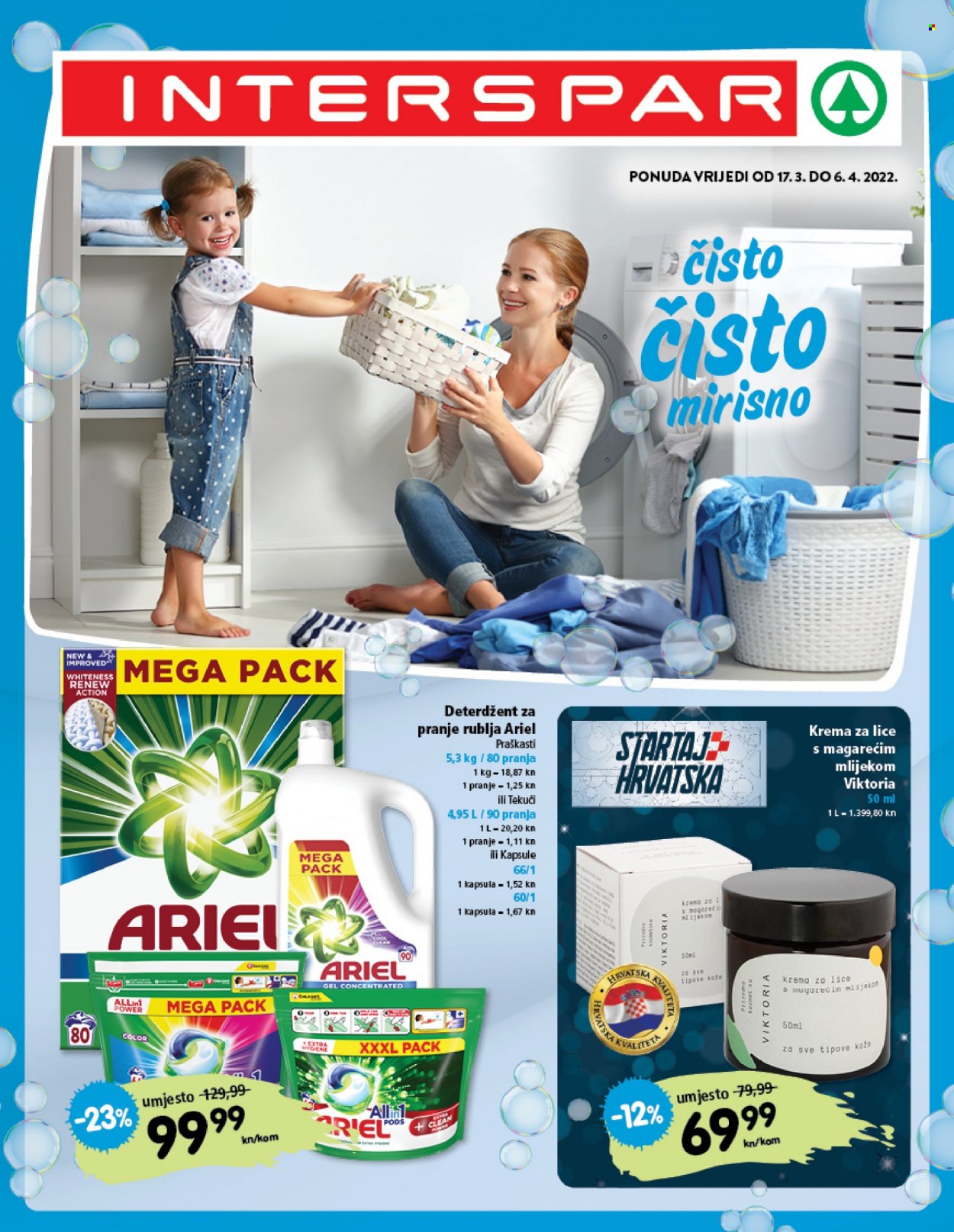 INTERSPAR katalog - 17.03.2022. - 06.04.2022. Stranica 1
