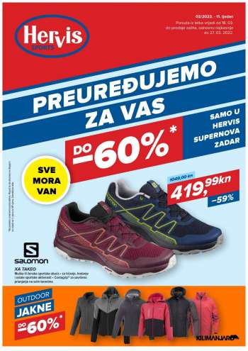 Hervis katalog - 18.03.2022. - 27.03.2022.