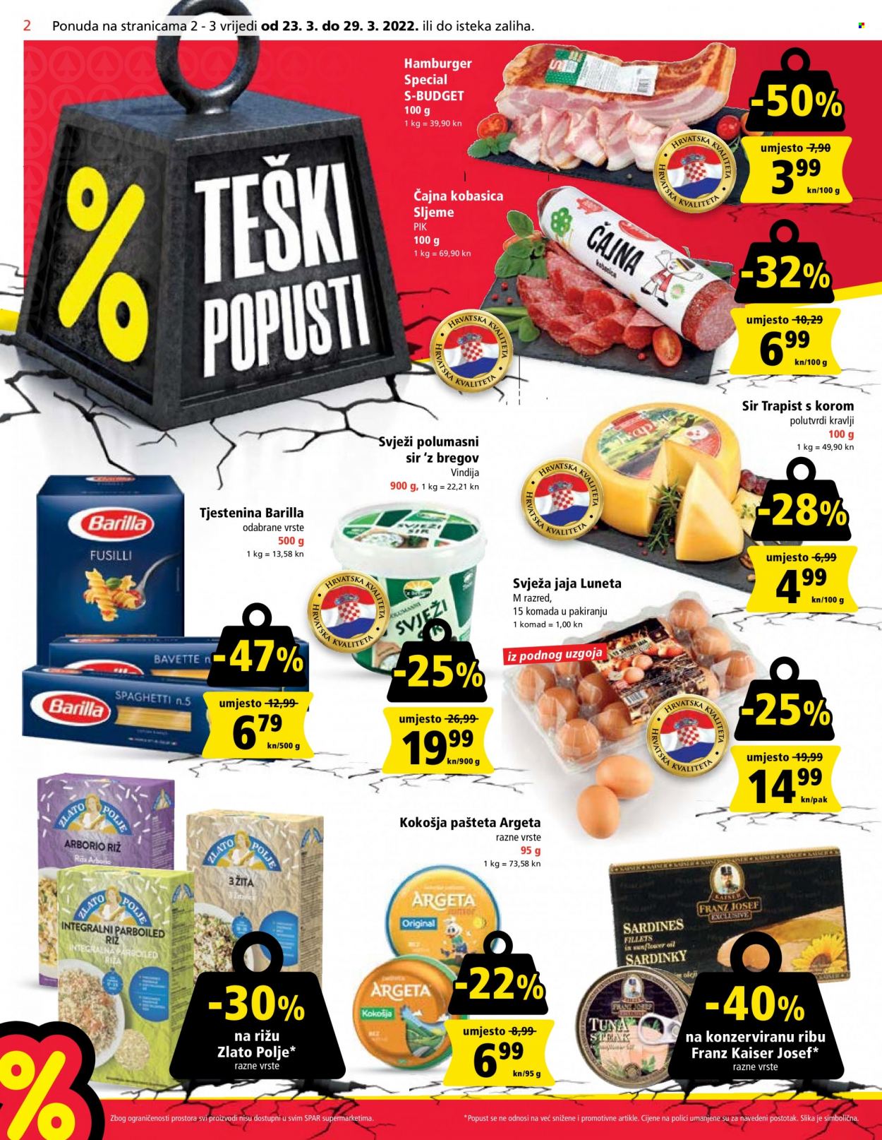 SPAR katalog - 23.03.2022. - 29.03.2022. Stranica 2