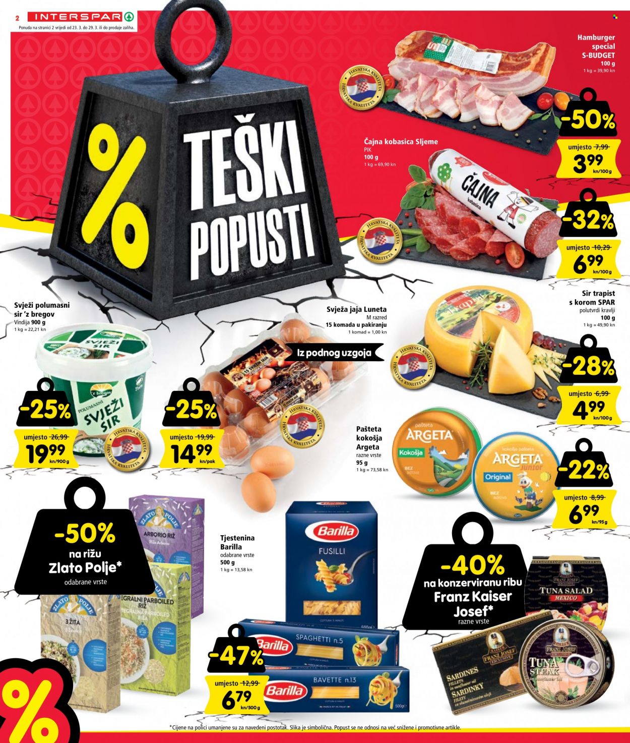 INTERSPAR katalog - 23.03.2022. - 29.03.2022. Stranica 2