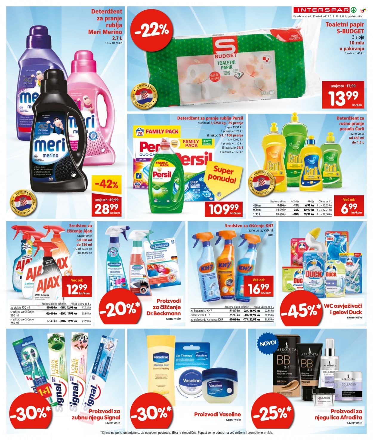 INTERSPAR katalog - 23.03.2022. - 29.03.2022. Stranica 15