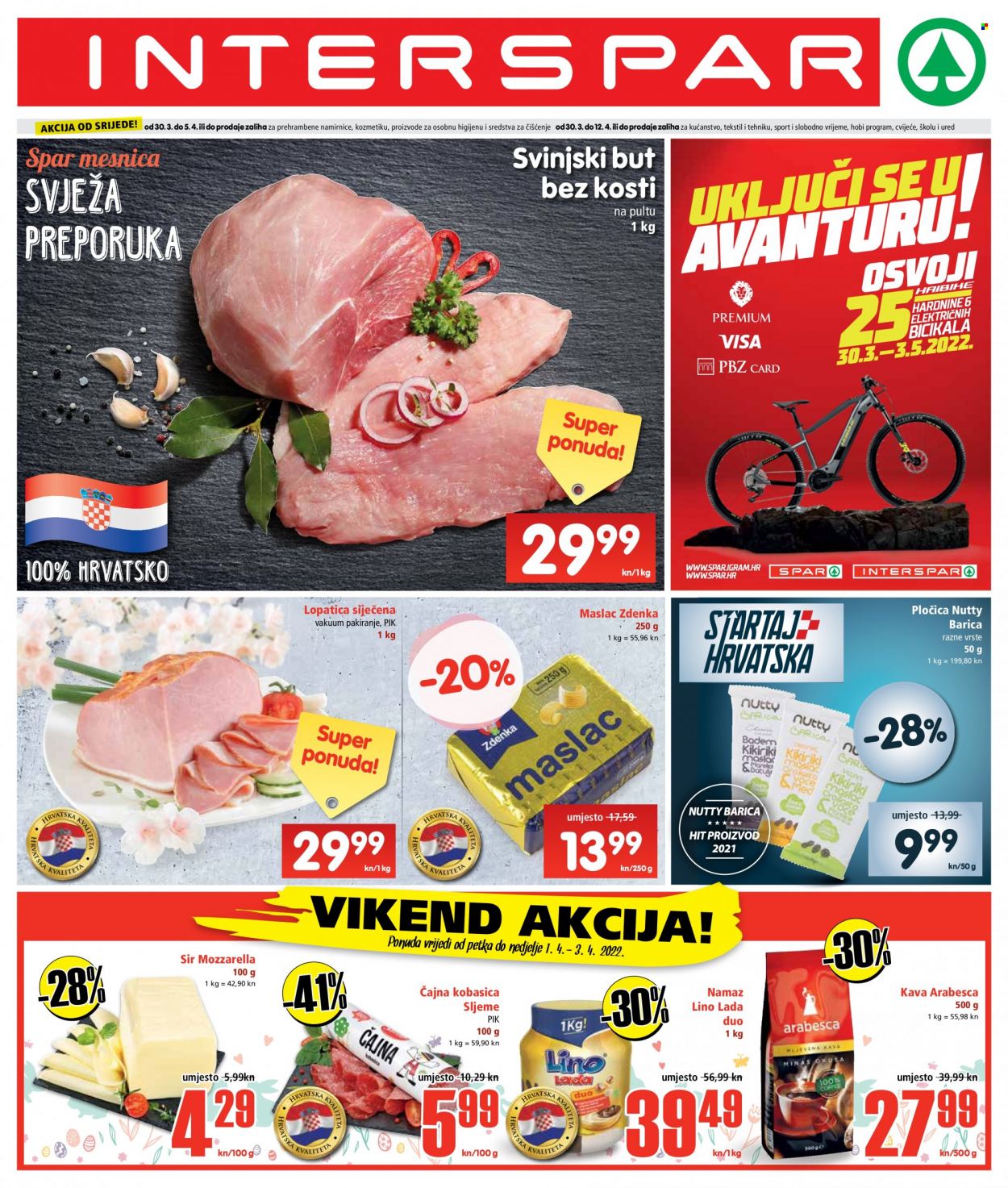 INTERSPAR katalog - 30.03.2022. - 05.04.2022. Stranica 1