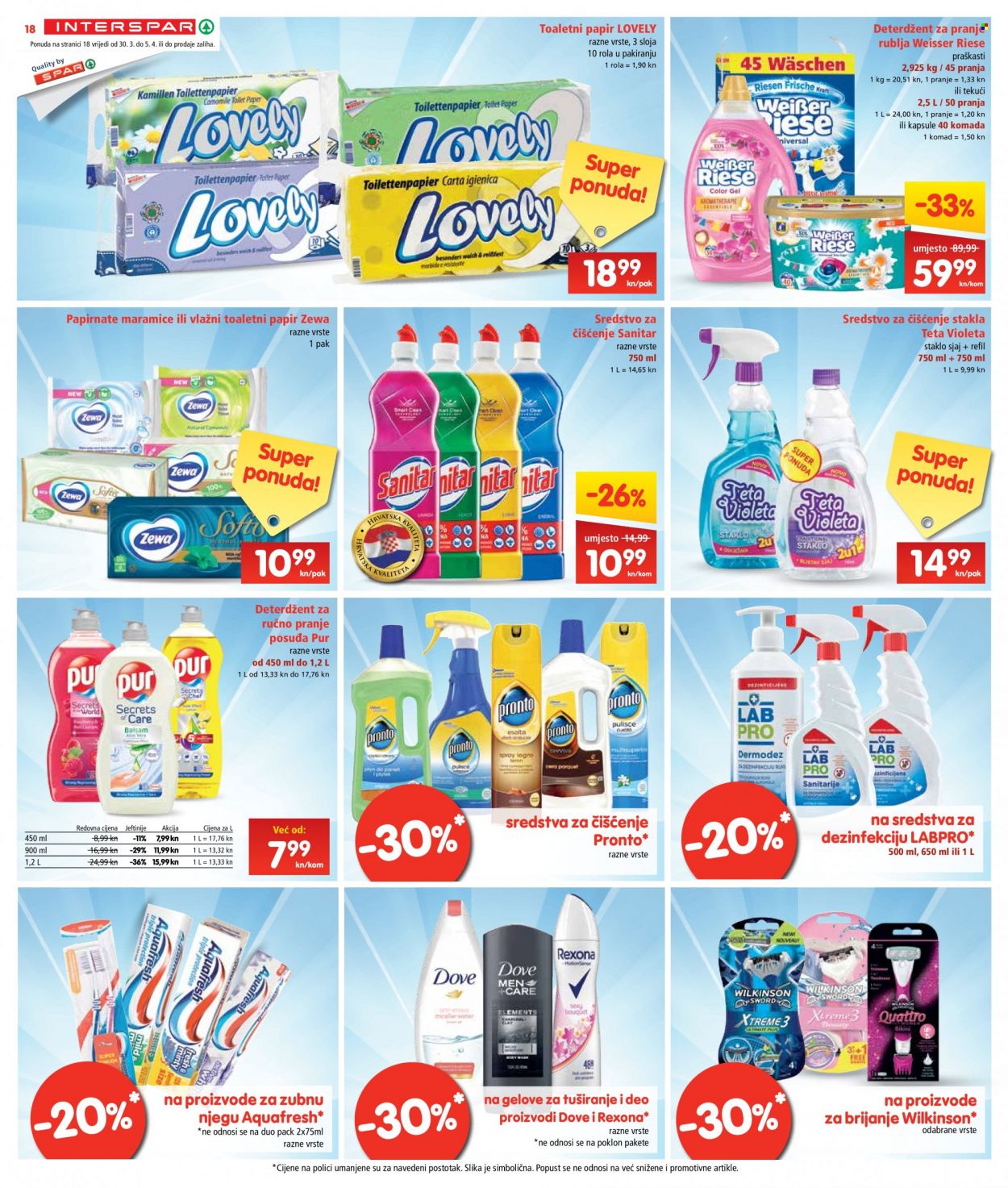 INTERSPAR katalog - 30.03.2022. - 05.04.2022. Stranica 18