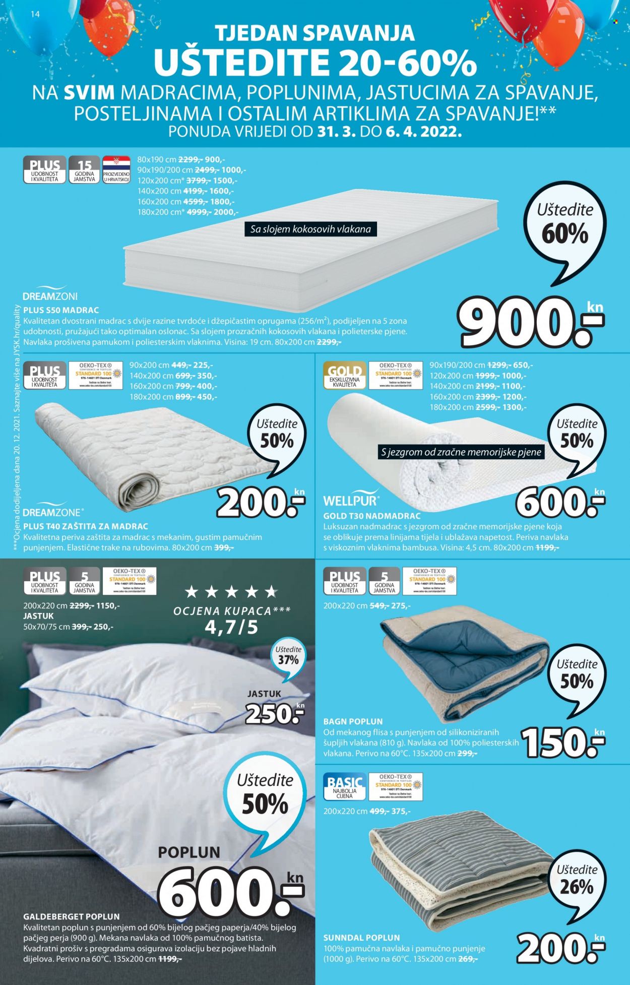 JYSK katalog - 31.03.2022. - 13.04.2022. Stranica 14