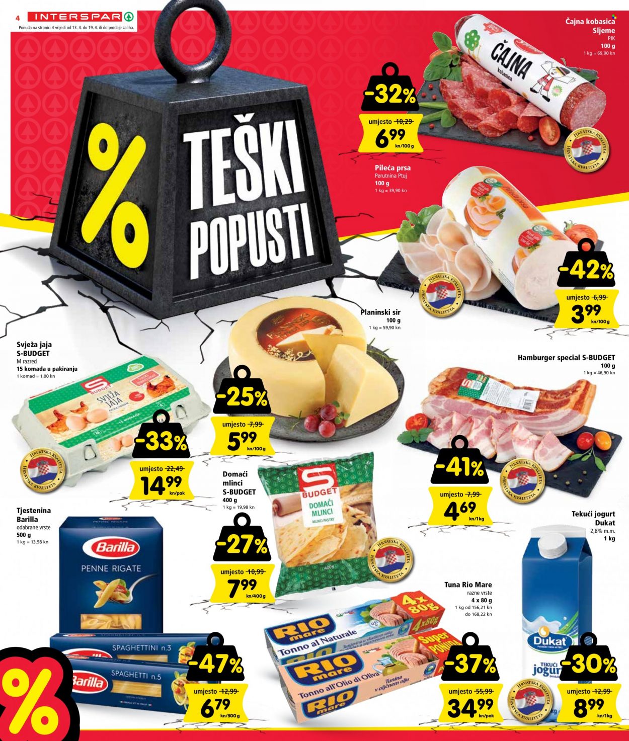INTERSPAR katalog - 13.04.2022. - 19.04.2022. Stranica 4