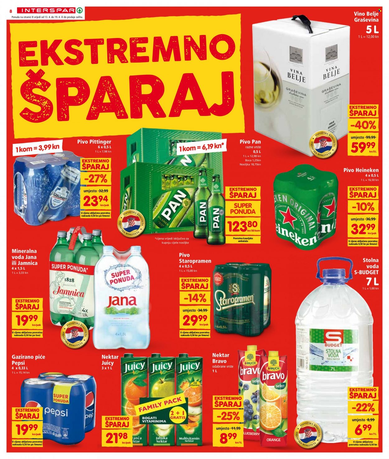 INTERSPAR katalog - 13.04.2022. - 19.04.2022. Stranica 8