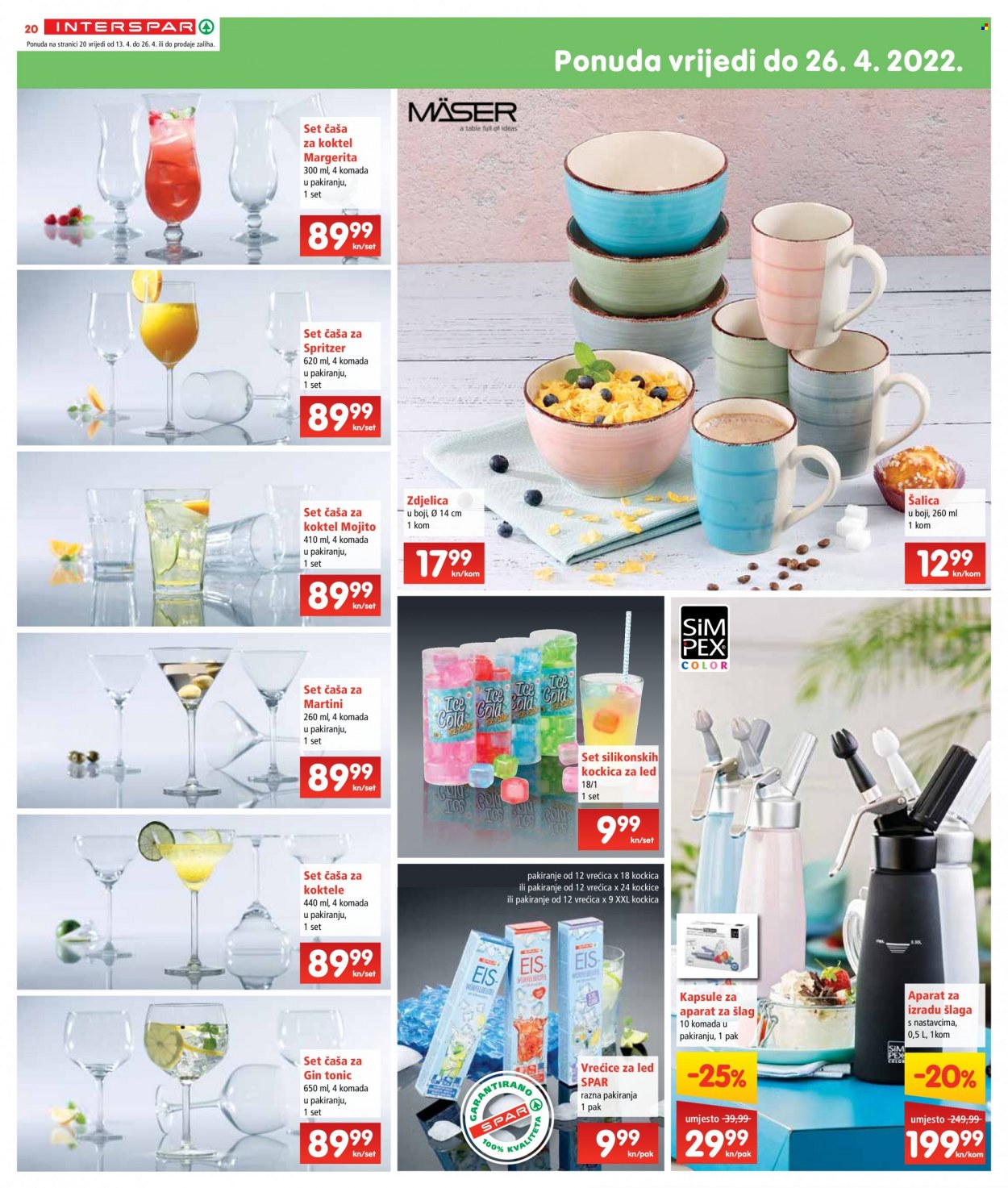 INTERSPAR katalog - 13.04.2022. - 19.04.2022. Stranica 20