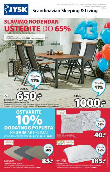 JYSK katalog - 14.04.2022. - 27.04.2022.