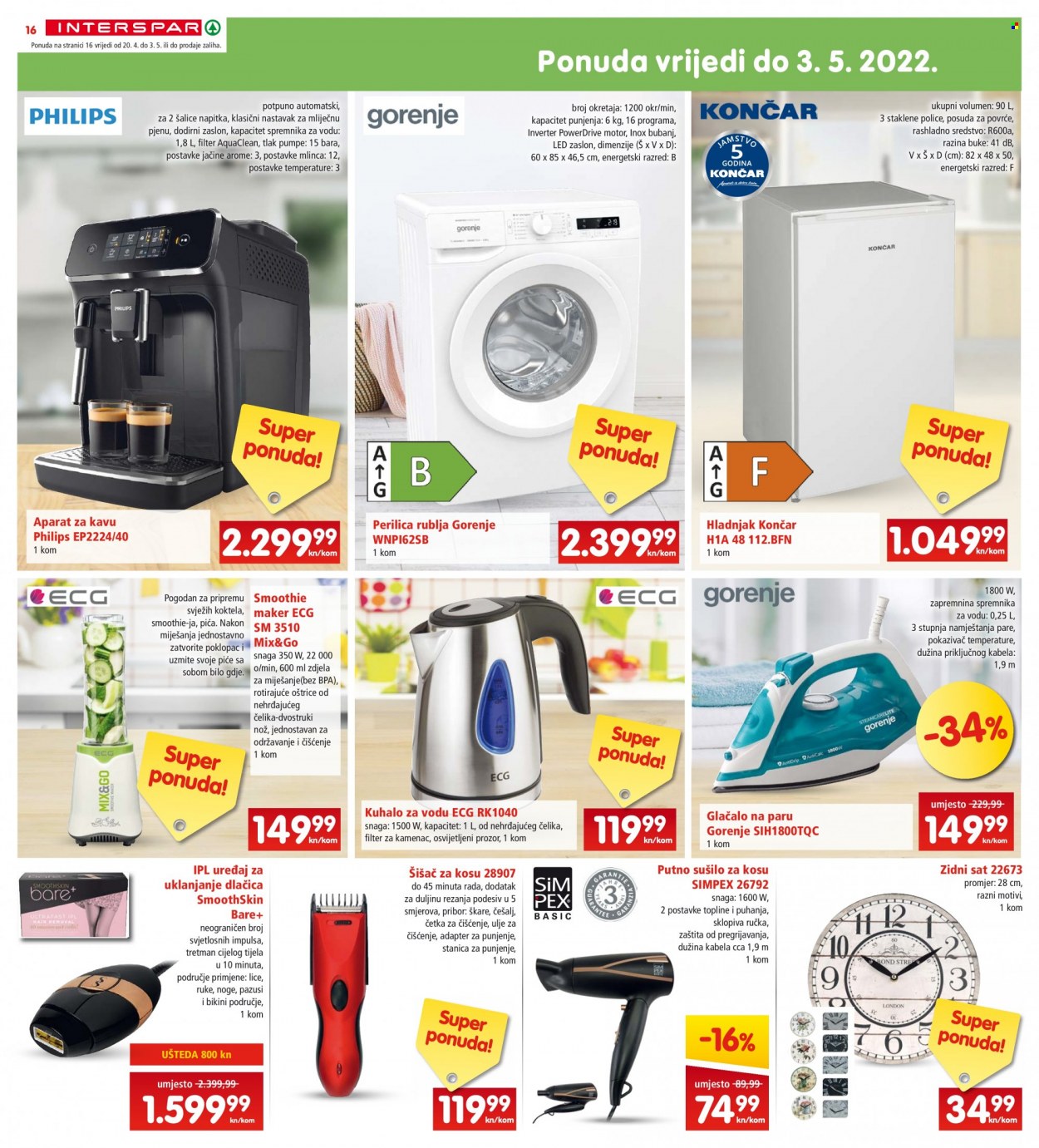 INTERSPAR katalog - 20.04.2022. - 26.04.2022. Stranica 16