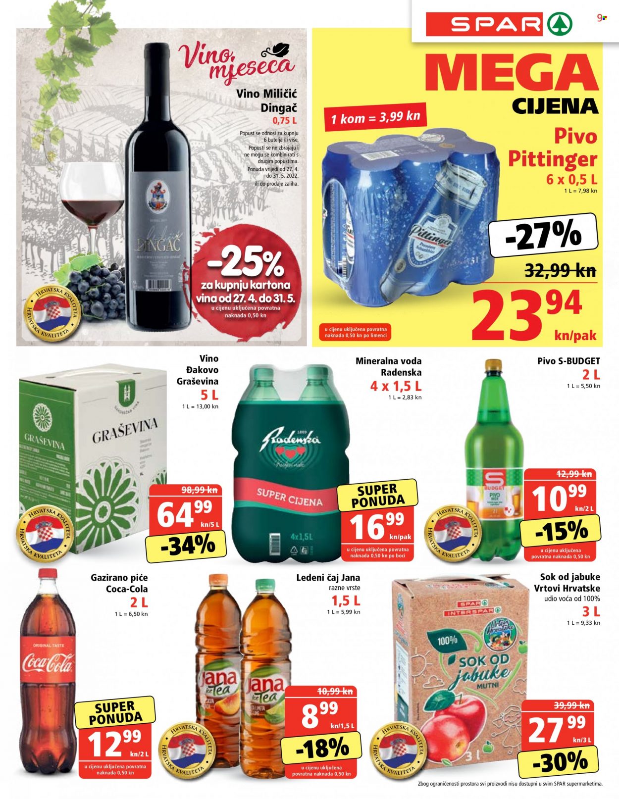 SPAR katalog - 27.04.2022. - 03.05.2022. Stranica 9