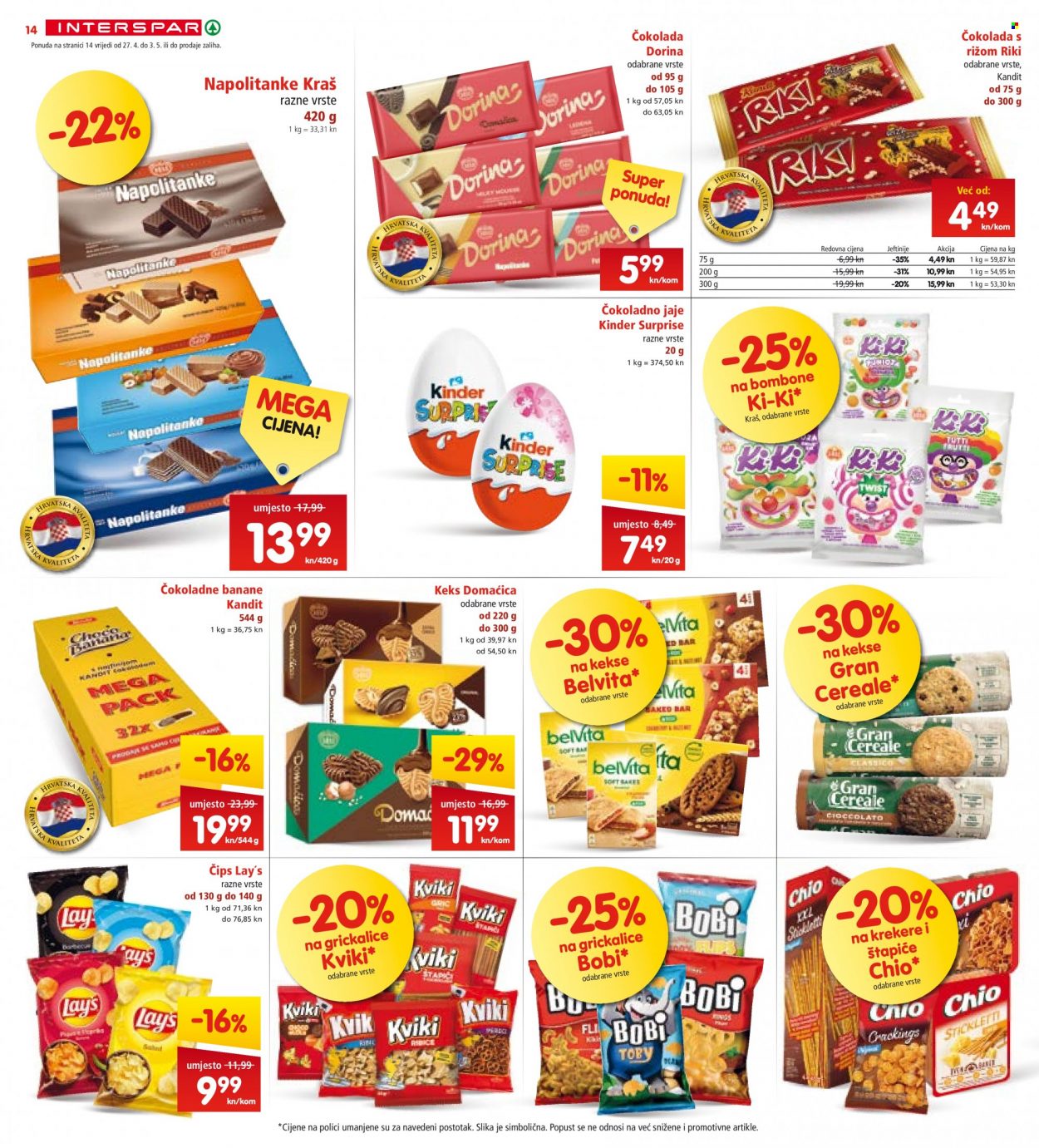 INTERSPAR katalog - 27.04.2022. - 03.05.2022. Stranica 14
