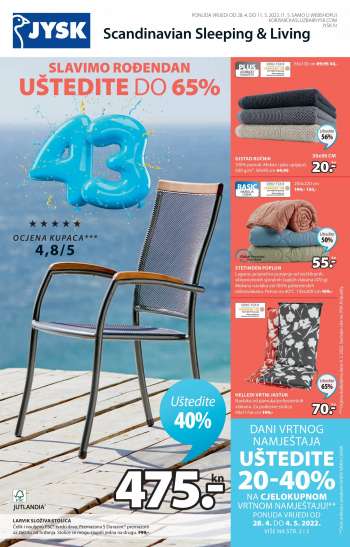JYSK katalog - 28.04.2022. - 11.05.2022.