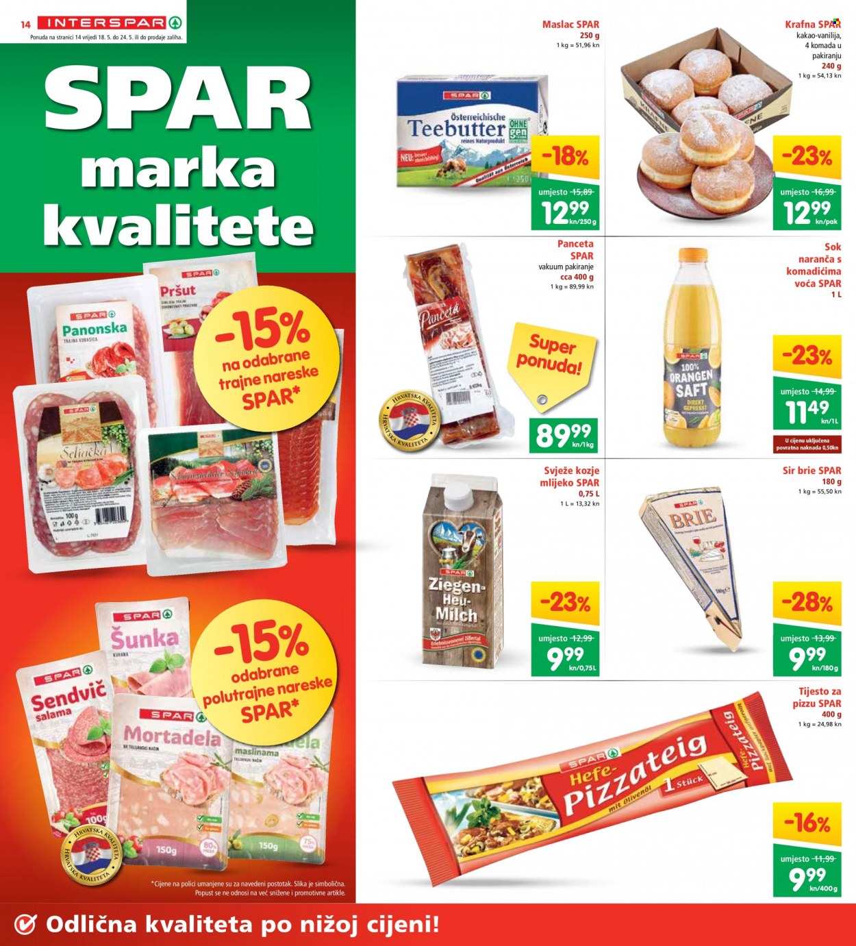 INTERSPAR katalog - 18.05.2022. - 24.05.2022. Stranica 14