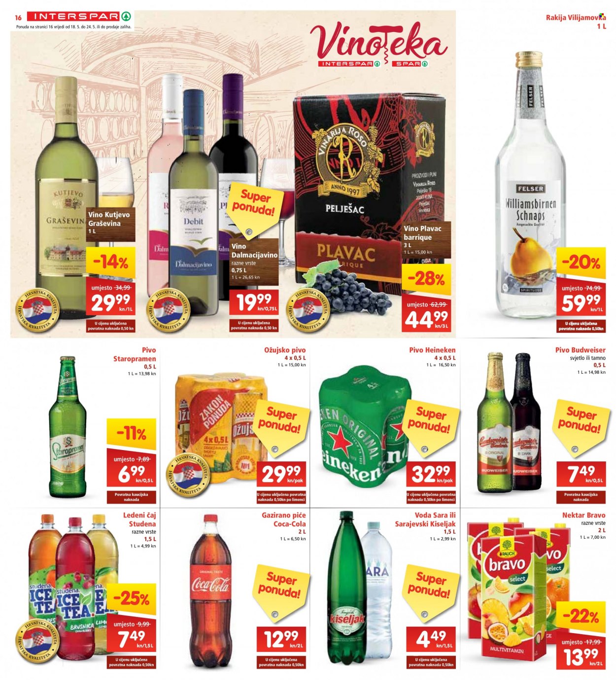 INTERSPAR katalog - 18.05.2022. - 24.05.2022. Stranica 16