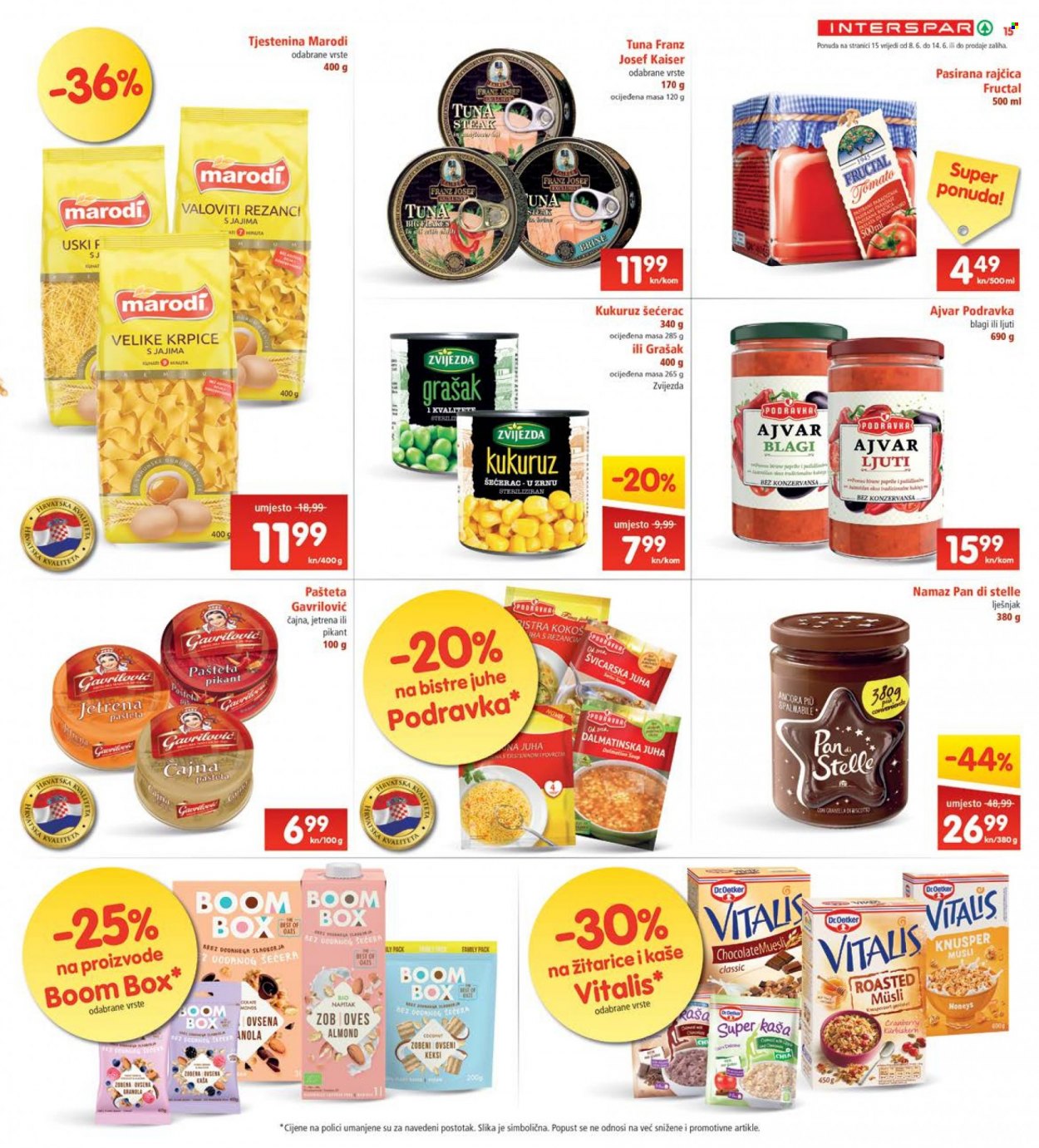 INTERSPAR katalog - 08.06.2022. - 14.06.2022. Stranica 15