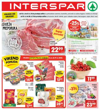 INTERSPAR katalog - 15.06.2022. - 21.06.2022.