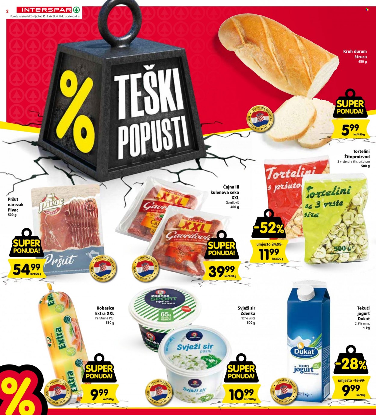 INTERSPAR katalog - 15.06.2022. - 21.06.2022. Stranica 2