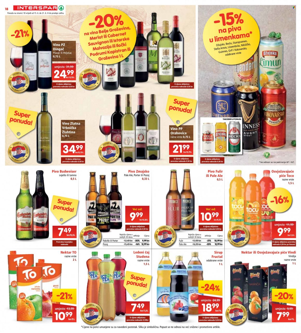 INTERSPAR katalog - 15.06.2022. - 21.06.2022. Stranica 18