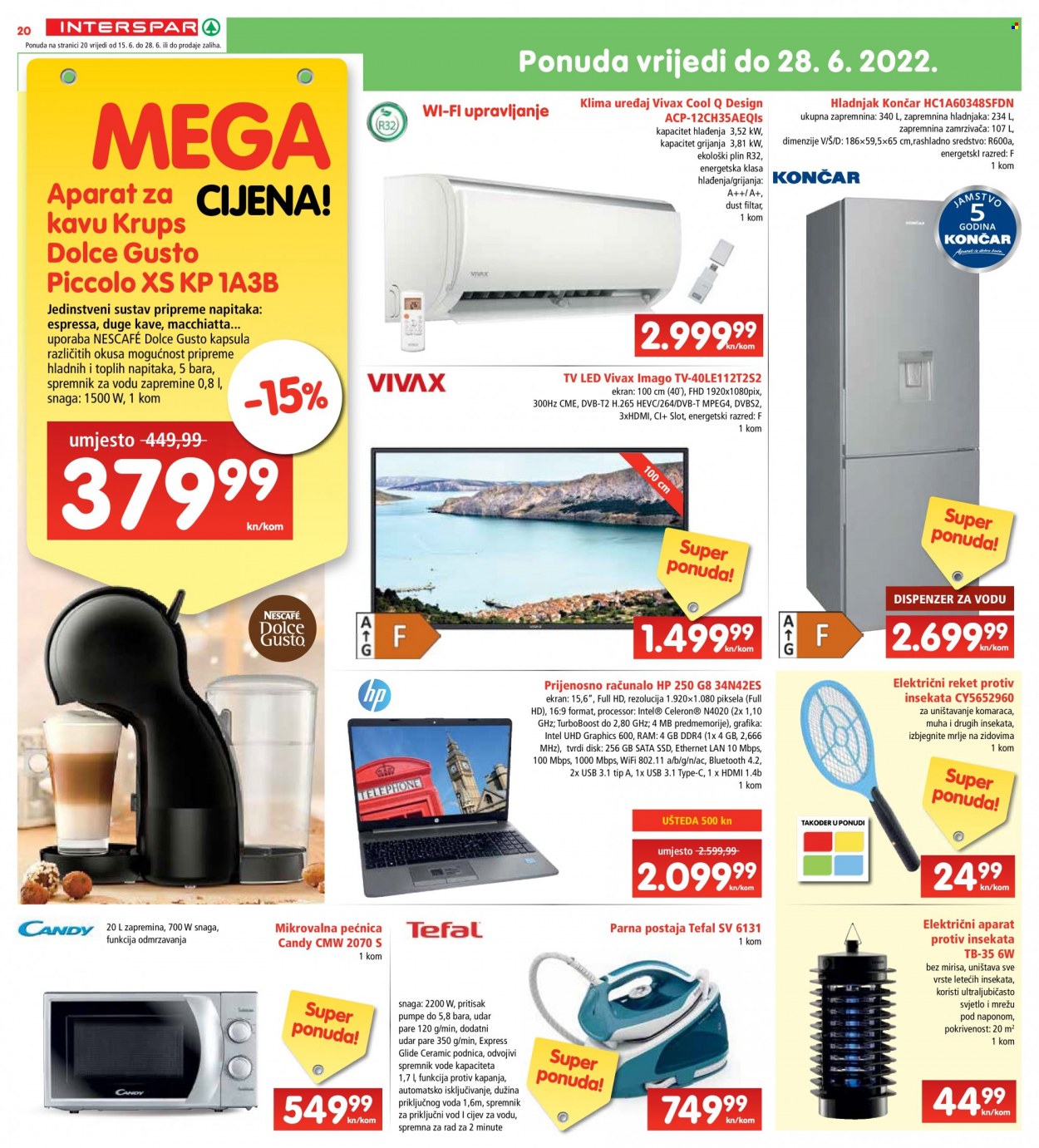 INTERSPAR katalog - 15.06.2022. - 21.06.2022. Stranica 20