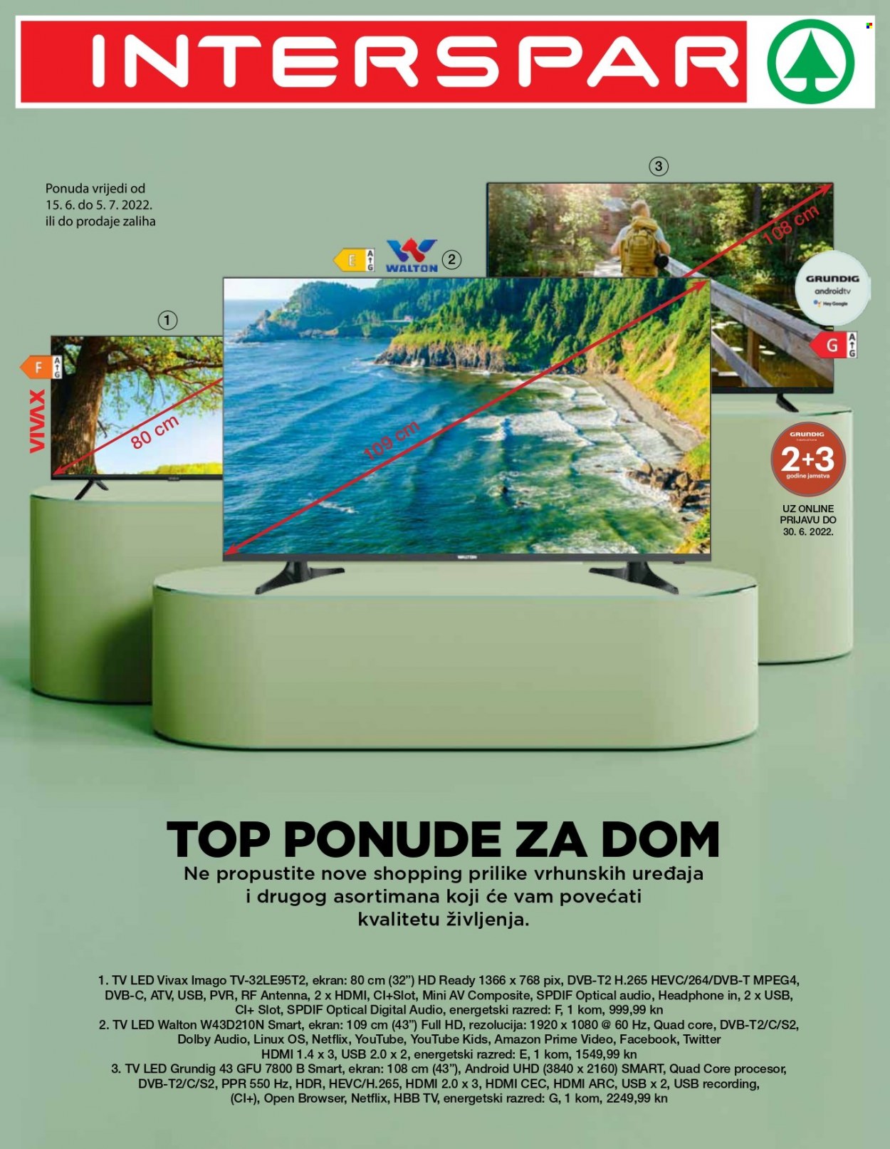 INTERSPAR katalog - 15.06.2022. - 05.07.2022. Stranica 1