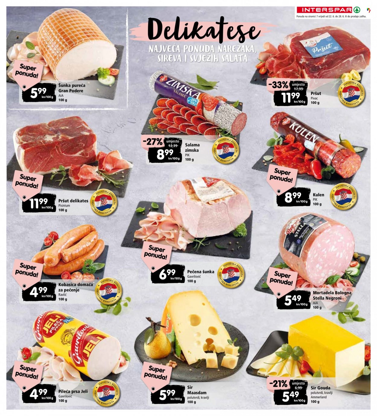 INTERSPAR katalog - 22.06.2022. - 28.06.2022. Stranica 7