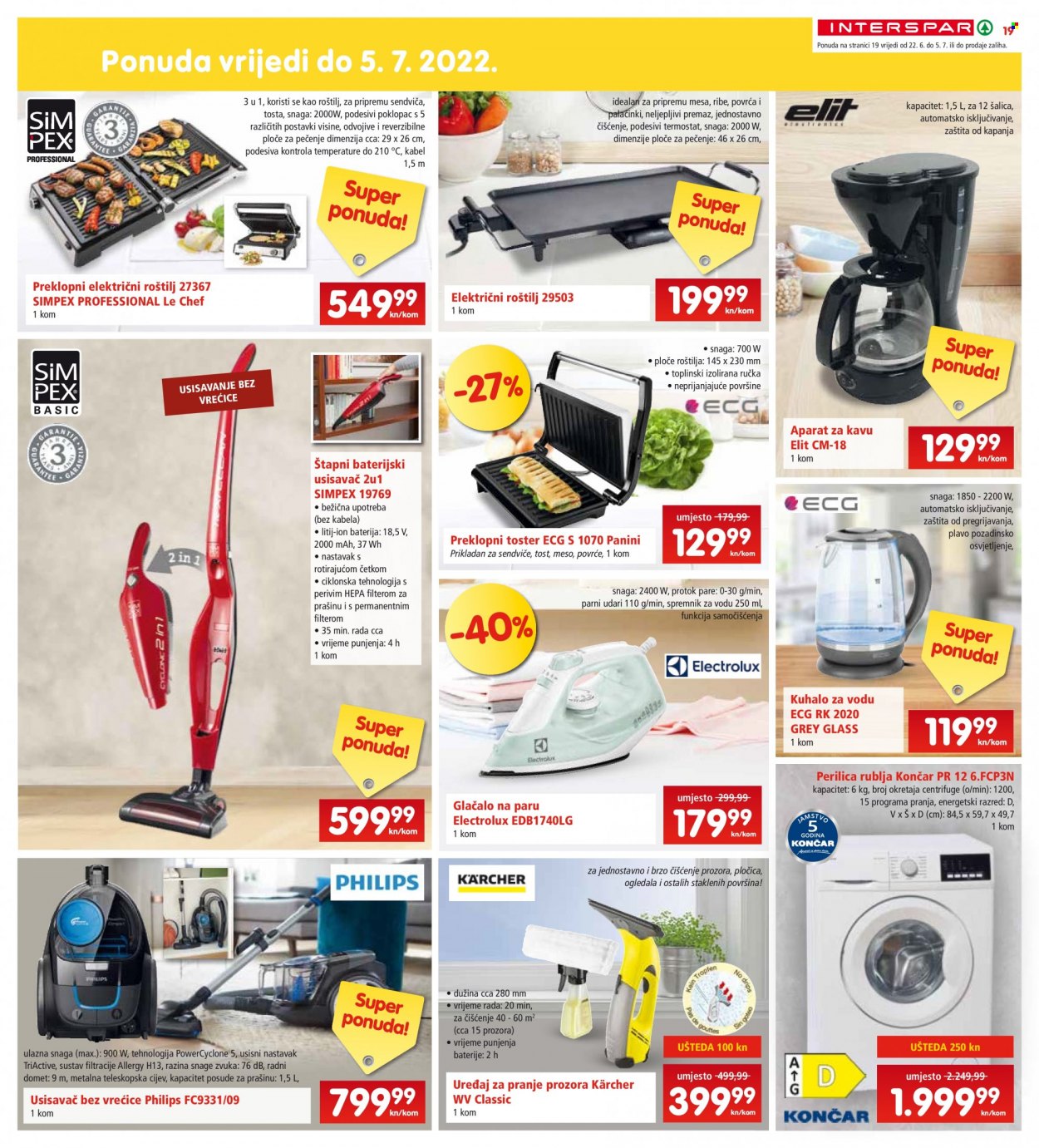 INTERSPAR katalog - 22.06.2022. - 28.06.2022. Stranica 19