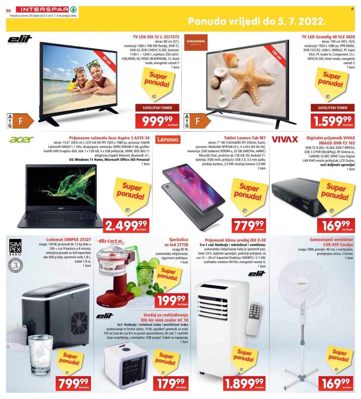 INTERSPAR katalog - 22.06.2022. - 28.06.2022. Stranica 20