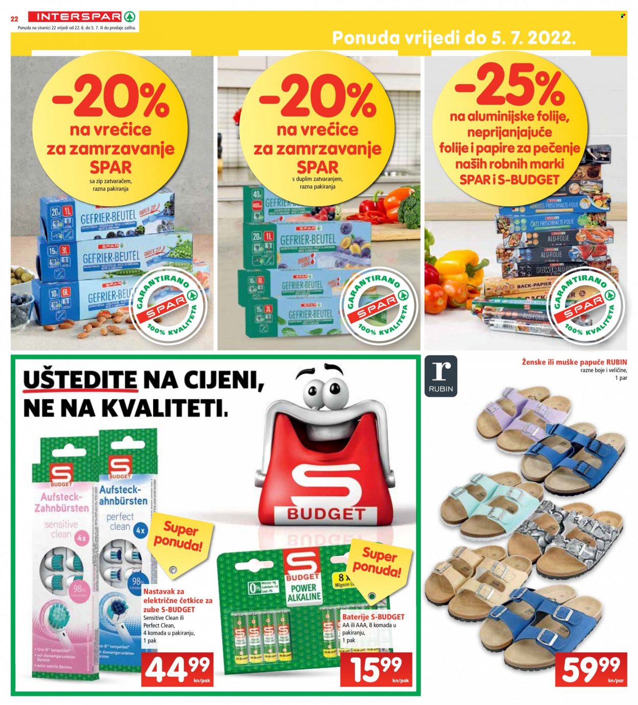 INTERSPAR katalog - 22.06.2022. - 28.06.2022. Stranica 22