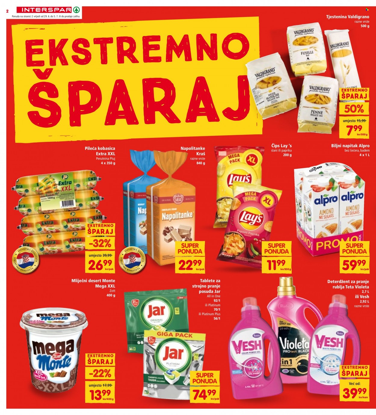 INTERSPAR katalog - 29.06.2022. - 05.07.2022. Stranica 2