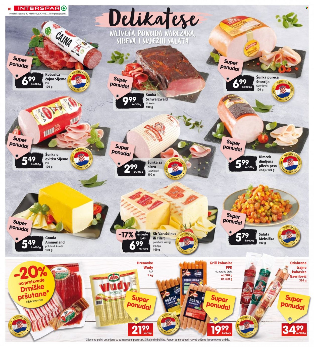 INTERSPAR katalog - 29.06.2022. - 05.07.2022. Stranica 10