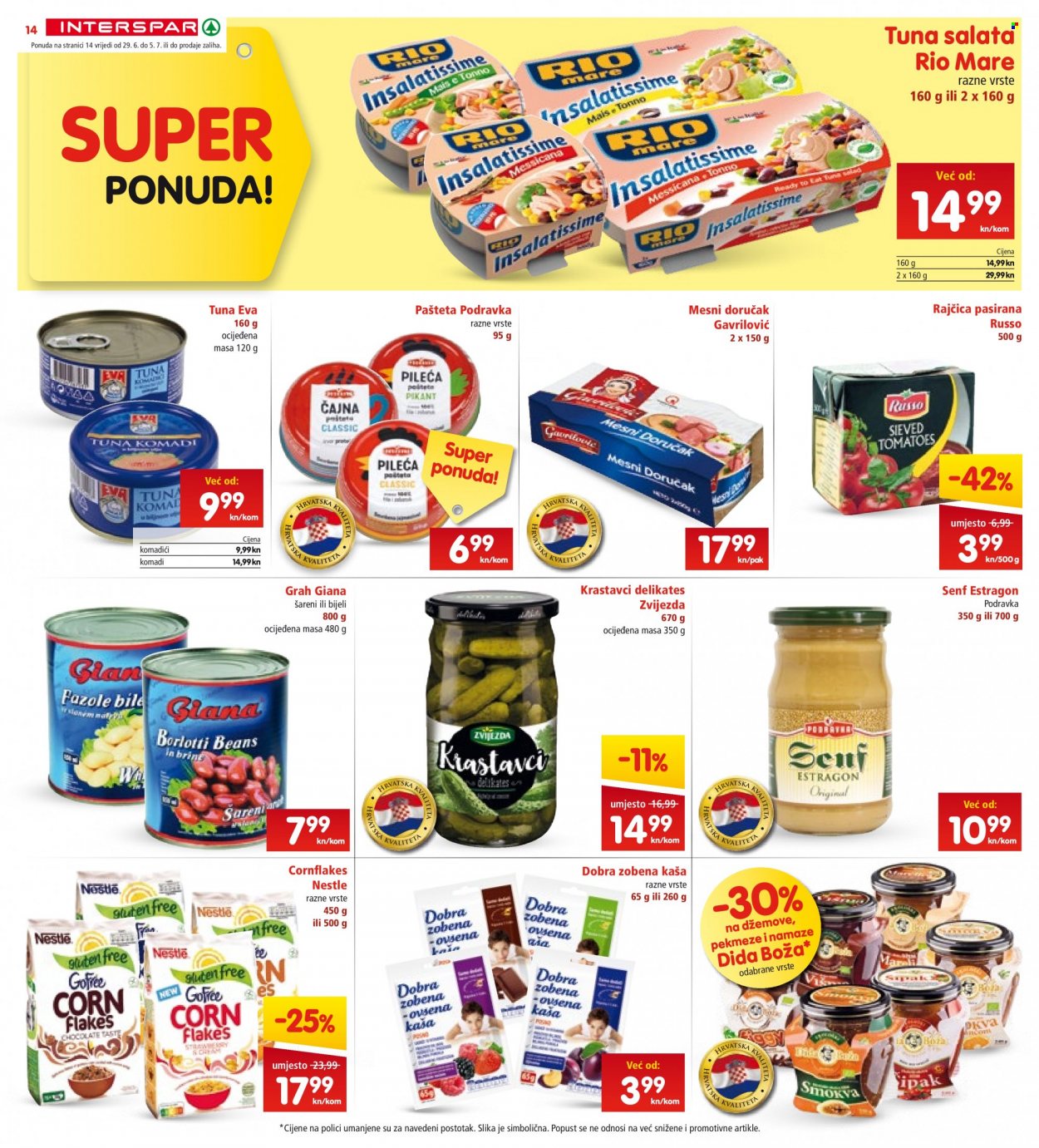 INTERSPAR katalog - 29.06.2022. - 05.07.2022. Stranica 14