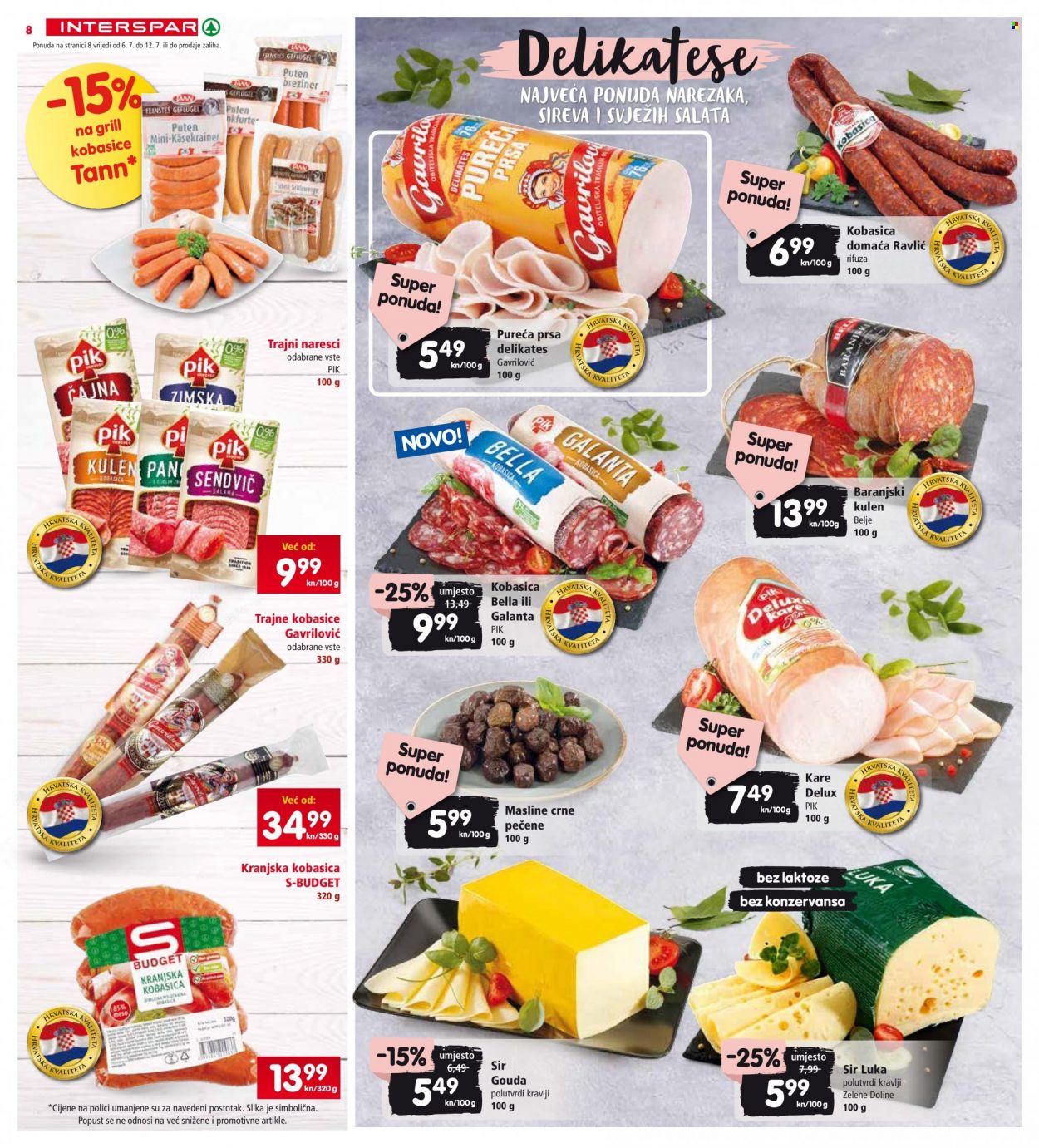 INTERSPAR katalog - 06.07.2022. - 12.07.2022. Stranica 8