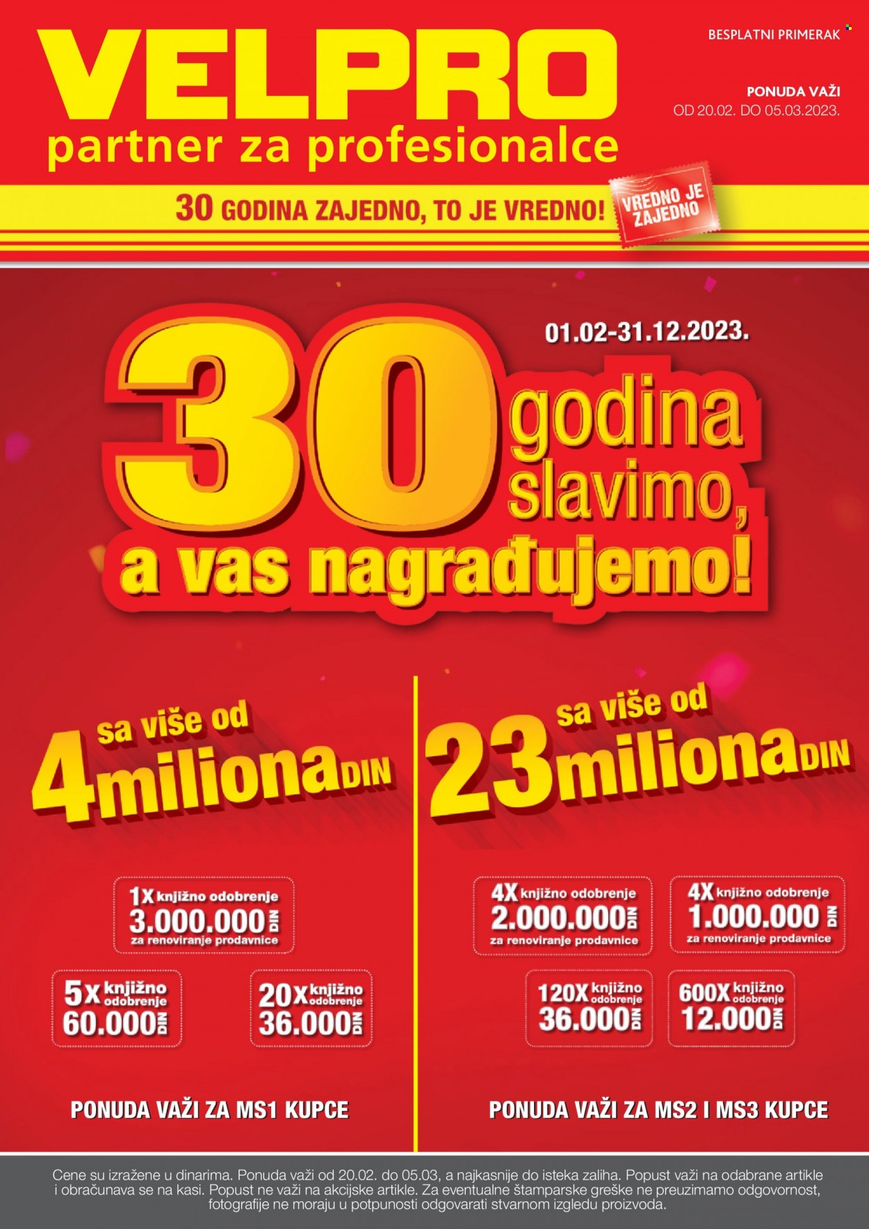 Velpro katalog - 20.02.2023 - 05.03.2023. Stranica 1