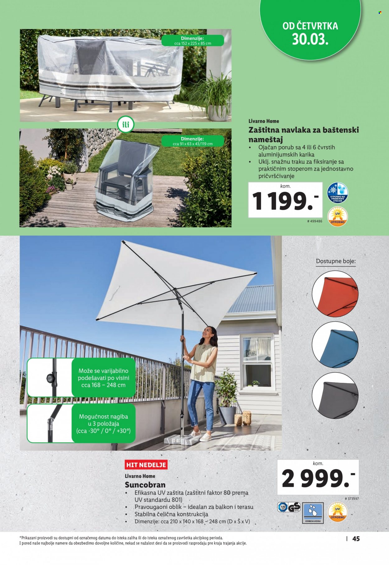 Lidl katalog. Stranica 45