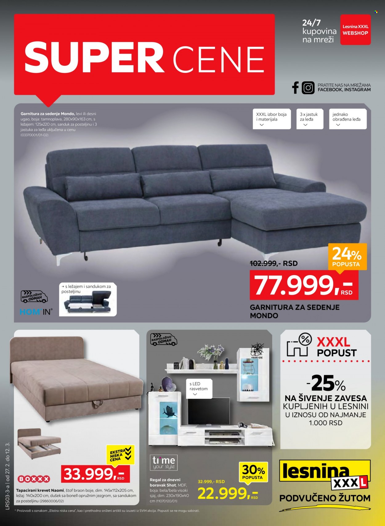Lesnina XXXL katalog - 27.02.2023 - 12.03.2023. Stranica 1