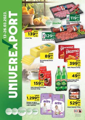 Univerexport katalog - 13.03.2023 - 26.03.2023.