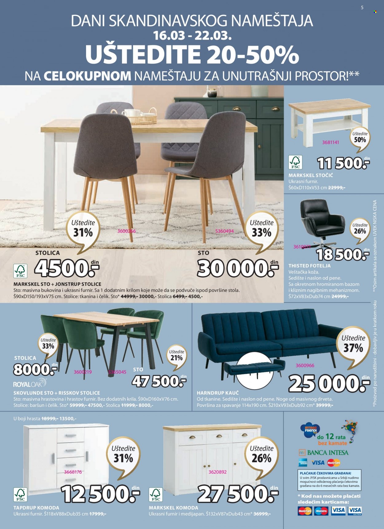 JYSK katalog • NEDELJNE PONUDE • Od 16.03. strana 5