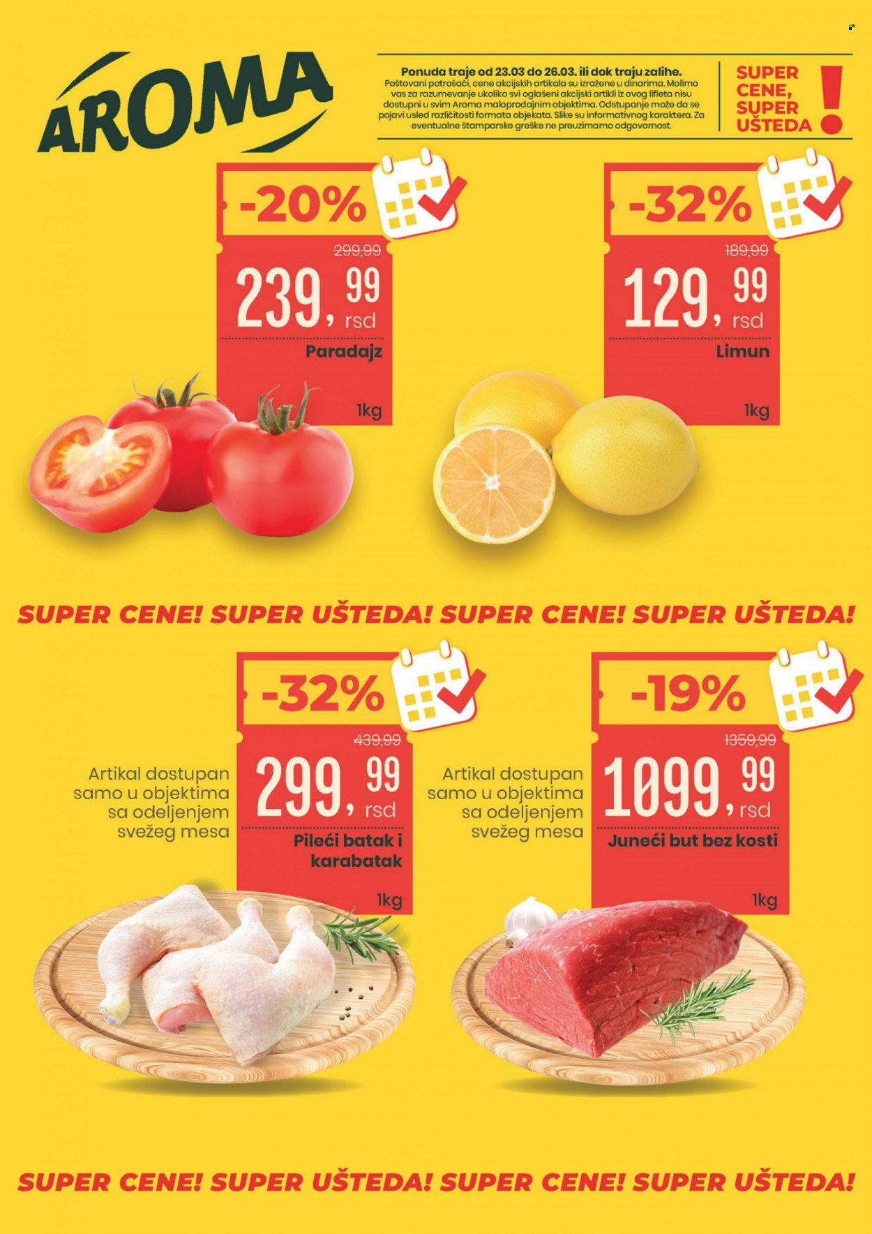 Aroma Market katalog - 23.03.2023 - 26.03.2023. Stranica 1