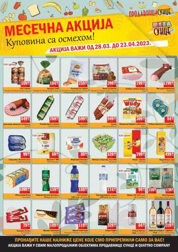 Prodavnica Sunce katalog - 28.03.2023 - 23.04.2023.