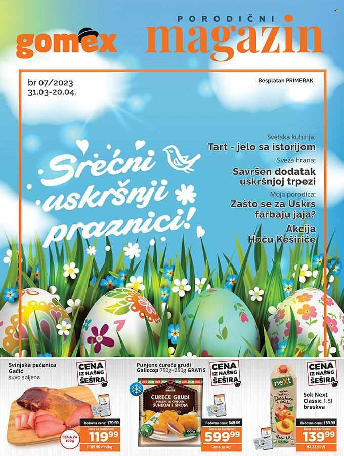 Gomex katalog - 31.03.2023 - 20.04.2023. Stranica 1