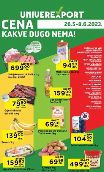 Univerexport katalog - 26.05.2023 - 08.06.2023.
