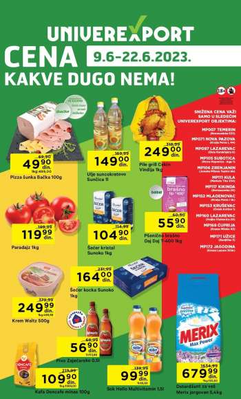 Univerexport katalog - 09.06.2023 - 22.06.2023.